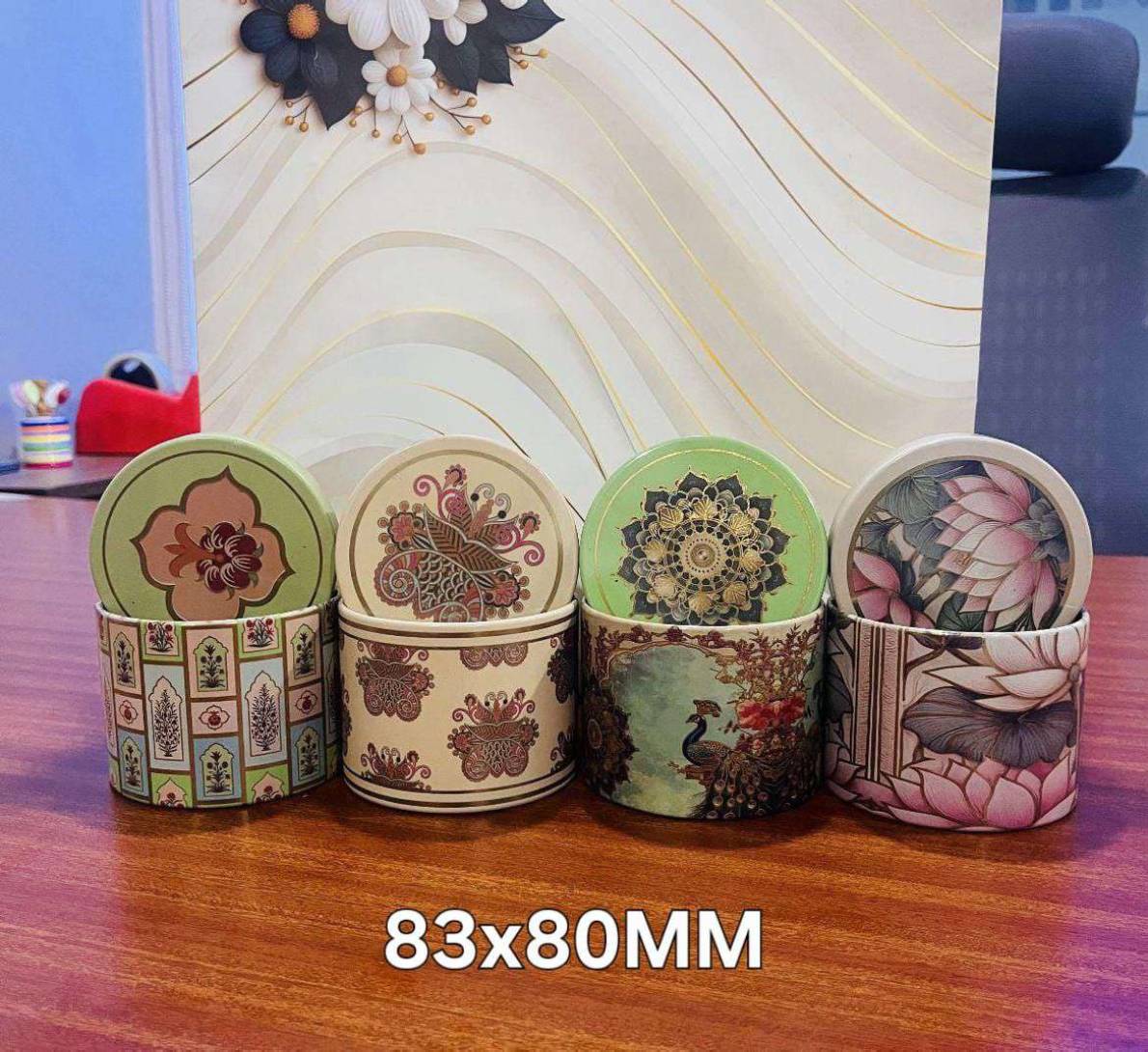 Vintage Printed Tin (83×80 mm)