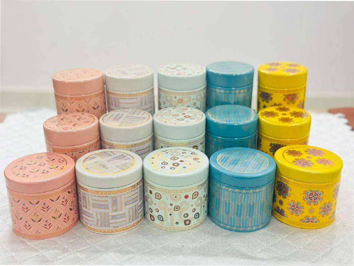 Petal Printed Tins