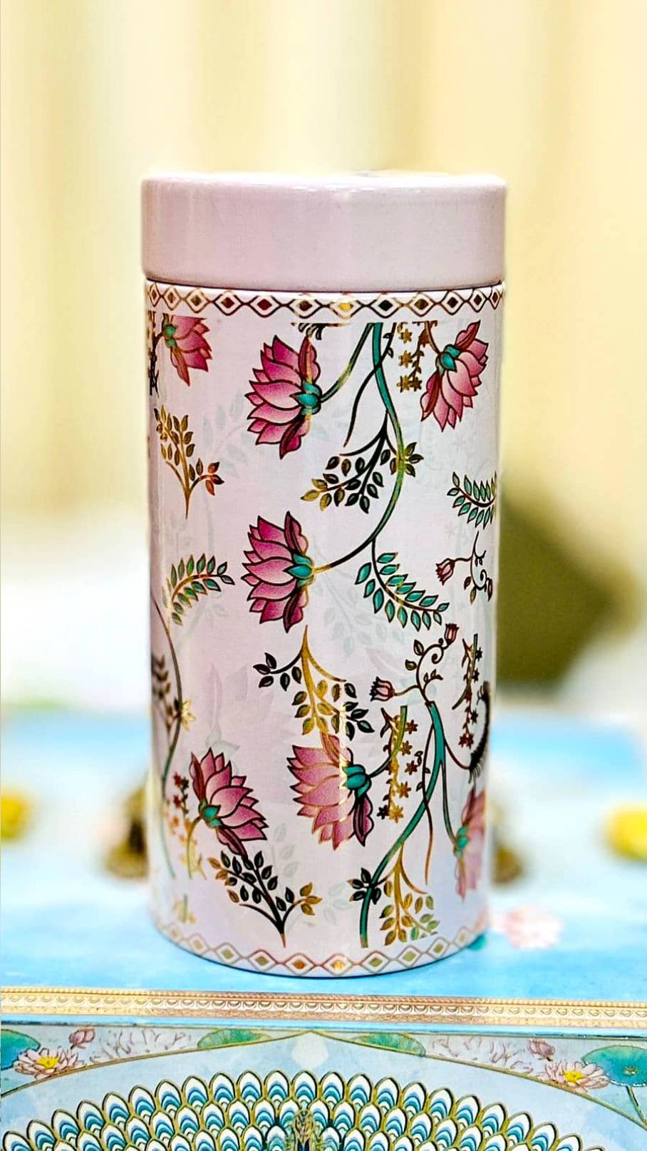 Lotus Grace Printed Tin